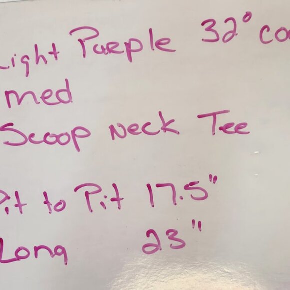 Light Purple Medium Tee, 32 Degrees, Scoop Neck, - Picture 7 of 7